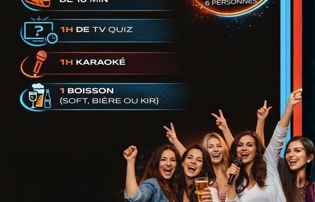 TV Quiz, Karaoké et Karting pour un EVJF inoubliable au complexe de loisirs de Douzy